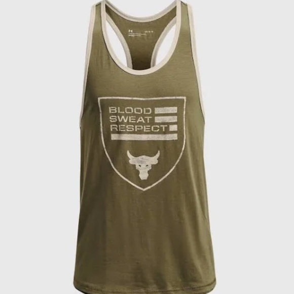 Project Rock Men's BSR Flag Tank top NWT ONLY 1 SIZE LEFT!!! - Picture 3 of 3
